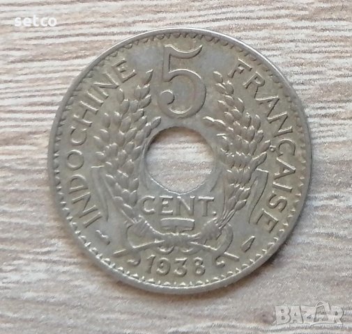 Френски Индокитай 5 сантима 1938 е8