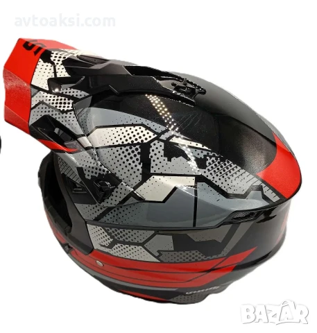 Каска Крос Мотор/Скутер/Бъги/Вело/АТВ два цвята., снимка 6 - Аксесоари и консумативи - 50584628