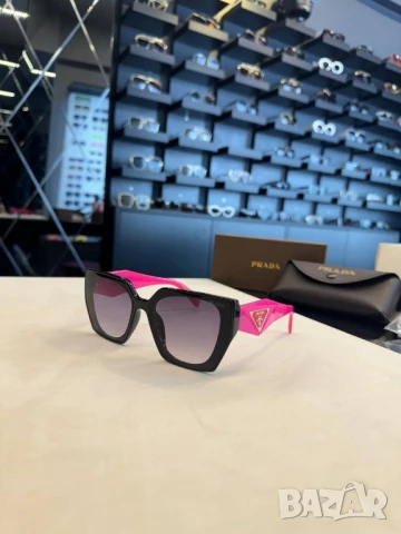 очила с черен обикновен калъф и ув защита prada miu miu , снимка 14 - Слънчеви и диоптрични очила - 51008683