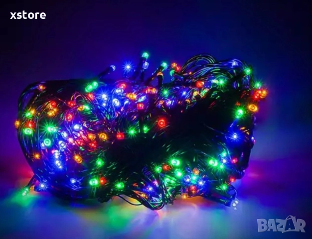 Коледни LED лампички, 100бр лампички/10 метра гирлянд., снимка 7 - Декорация за дома - 52792881