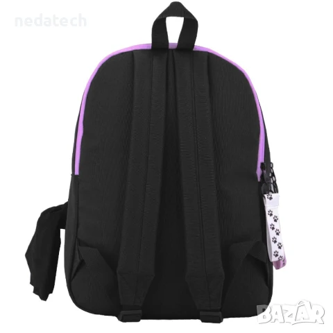 Ученическа раница My Way с бандана, Черен, 30x15x41 см., снимка 6 - Ученически пособия, канцеларски материали - 51417749