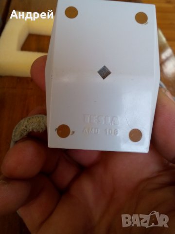 Стар микрофон Tesla AMD 108, снимка 4 - Антикварни и старинни предмети - 27441607