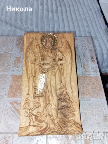 Дърворезба,,Йоан Кръстител",, Дева Мария с младенеца", снимка 2 - Икони - 51881667