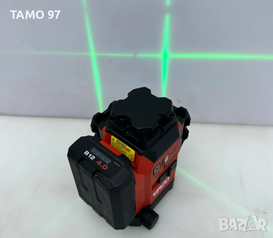 Hilti PM 30-MG - Лазер с 3 зелени линии 360° перфектен!, снимка 5 - Измервателни инструменти - 52898590