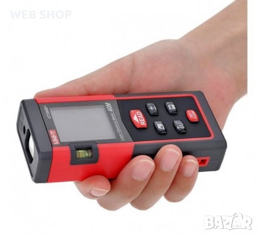 Лазерен дистанциометър UT-LM60 за измерване на разстояние, площ или обем 60m, снимка 1