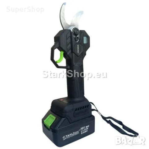 3в1 Акумулаторни Лозарска Ножица с Дисплей и Трион с Омасляване и Телескопичен Прът Безчеткови 36V 8, снимка 4 - Други инструменти - 50095121