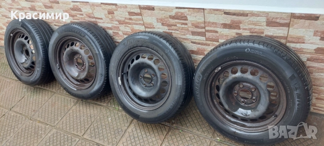 7j 16 ET 39 5×112  66.5 централен отвор  Джанти с гуми Michelin Primacy 4  205×60×16, снимка 2 - Гуми и джанти - 52366086