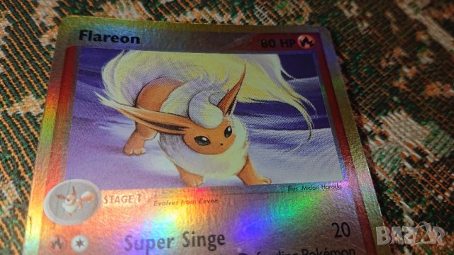 Pokemon Flareon 5/100 , снимка 2 - Колекции - 43912513