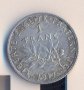 Франция стар сребърен франк 1917 година, снимка 1 - Нумизматика и бонистика - 38318839