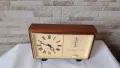 Руски настолен часовник - Маяк с термометър и хигрометър - Made in USSR - 1970г., снимка 3