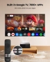 Видео проектор Yaber K2 800 ANSI Lumens 1080P Full HD WiFi6 Bluetooth, видео 4K Вграден TV Dongle с , снимка 5