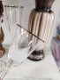 Комплект от 6 чаши за вино кристалин BOHEMIA със сребърен кант, снимка 2