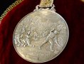 WMF плакет,медал,пано от калай с релефна картина Лято. , снимка 3