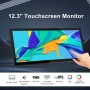 12.3-инчов тъч монитор с HDMI за лаптоп, вторичен дисплей – Портативен LCD, снимка 12