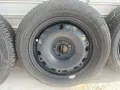 Железни джанти + много добри летни гуми за Volkswagen 5х112 - R15, снимка 3