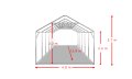 Професионална шатра 4х12м, огнеустойчив PVC брезент 550гр/м2, снимка 2