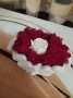 Кашпа ръце със скандинавски мъх и сапунена роза, снимка 1 - Декорация за дома - 44134002