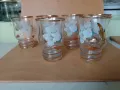Чаши за безалкохолно от 50-те, фино стъкло, снимка 1