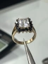 Сребърен пръстен с позлата проба 925 тегло 6.86 гр. и CZ, снимка 7