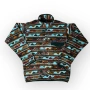 Patagonia Striped Sediment Hills Wave Pattern Synchilla Sweater Pullover Snap Fleece !RARE!, снимка 1