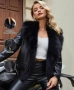 Дамско зимно модерно кожено яке , снимка 1