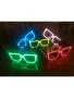 Светещи очила Minecraft стил – 9 режима, разноцветни, снимка 4