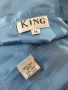 KING M/ XXL / Silk /Син сатенен халат , снимка 8