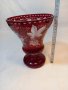 Кристална ваза Bohemia рубинен кристал , снимка 7