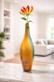 Ваза от арт стъкло в жълто, снимка 1