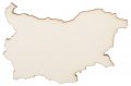 Карта на България - Лазерно рязан дървен елемент 80 мм Х 50 мм , снимка 1 - Декорация за дома - 37552293