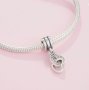 Пандора 925 сребърен талисман Pandora Interlocking Hearts Charm, снимка 2