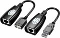 Преходник удължител USB през лан кабел Digital One SP00526 до 40-50м дистанция PC с USB устройства, снимка 1 - Кабели и адаптери - 38098830