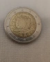 Евро Монета вижда се номинала, снимка 1