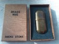 Стара колекционерска бензинова запалка Brass №5 , снимка 1 - Антикварни и старинни предмети - 38515246