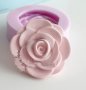 Роза отворени листа средна силиконов молд форма декорация украса фондан торта мъфини и др, снимка 1 - Форми - 36906517