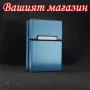 Идеална подаръчна нова метална кутия табакера с магнитен капак за 80 мм стандартни цигари модна стил, снимка 16