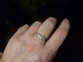 Нежен сребърен пръстен, снимка 1 - Пръстени - 36832793