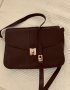 Стилна vintage чанта ALMADA  цвят тъмен шоколад, снимка 12