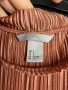 Блуза H&M, дълъг ръкав, размер S-M, оранжева/кафява/бордо, снимка 5