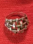 СТАР АЖУРЕН СРЕБЪРЕН ПРЪСТЕН СРЕБРО ВИСОКА ПРОБА с ИНИЦИАЛИ на МАЙСТОРА БП РЪЧНА РЕТРО РАБОТА 49966, снимка 16