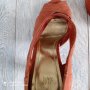 Елегантни сандали на ток на НМ, 38, брик цвят, снимка 8