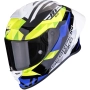 Мото Каска SCORPION EXO-R1 EVO 2 AIR Valere Black-Blue-Neon, снимка 1