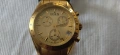 Кварцов мъжки Швейцарски часовник, работещи всички стрелки,златист циферблат, снимка 1