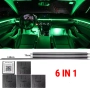 Система за LED амбиентно осветление за автомобили с RGB 64 цвята, 6в1, снимка 1