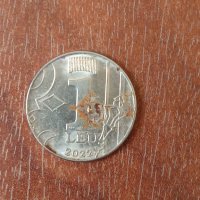 Монета 1 молдовска лея 2022, снимка 1 - Нумизматика и бонистика - 40644145