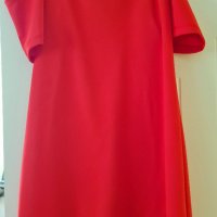 Кокетна рокля в червено S-M, снимка 1 - Рокли - 37483037
