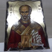 Икона на Свети Никола -  А модел , снимка 5 - Икони - 35036289