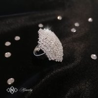 ✨ КОМПЛЕКТ ARINA - Луксозен дамски комплект бижута с кристали от 3 части, снимка 13 - Бижутерийни комплекти - 43133241