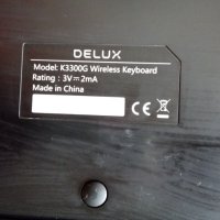 Клавиатура безжична DELUX K3300G USB, снимка 4 - Клавиатури и мишки - 43894999