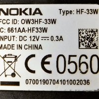 Nokia HF-33W Bluetooth система за кола, снимка 2 - Слушалки, hands-free - 26659211